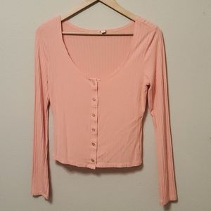 Long Sleeve Button Down T-shirt